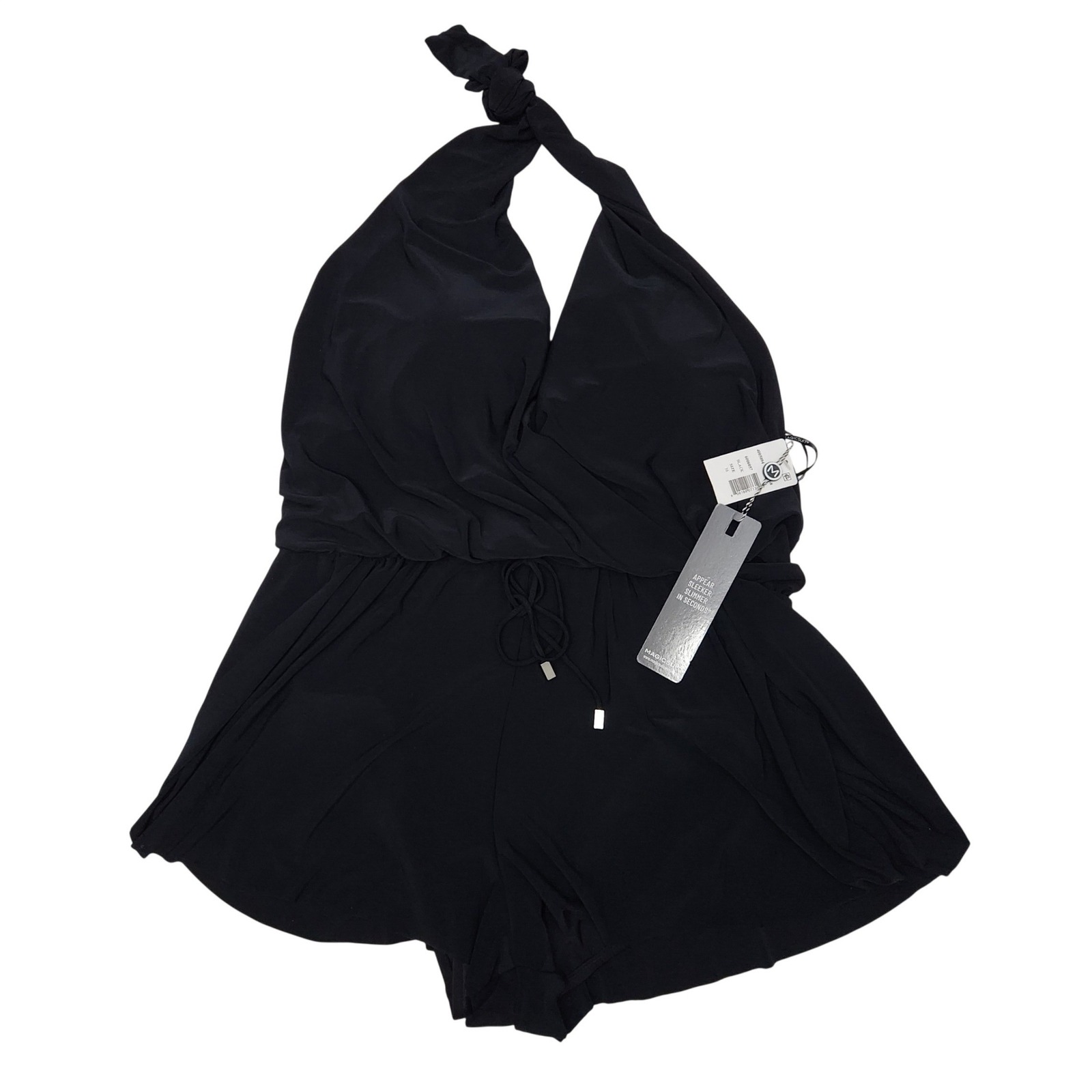 Magicsuit Bianca Swim Romper One Piece Swimsuit Black 16 Slimming 6006057 Nwt